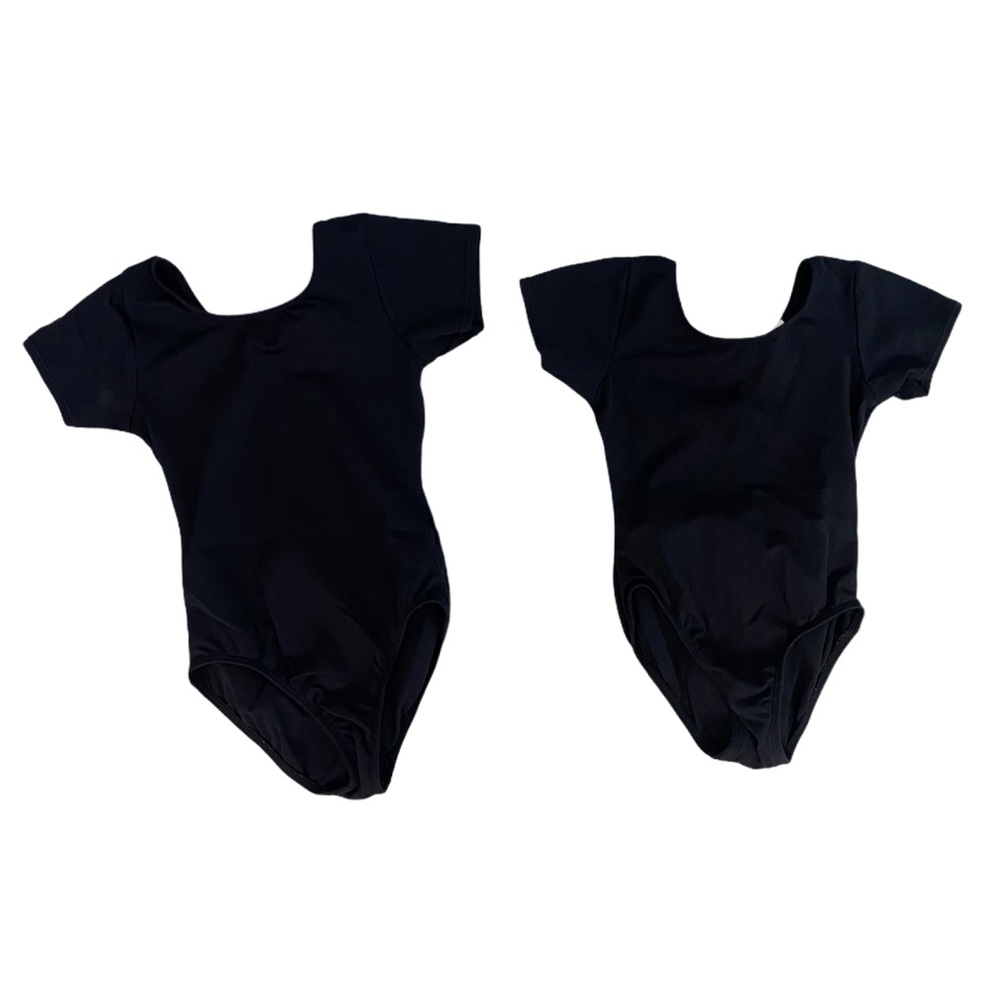 Girls ballet leotards black GUC